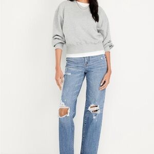 Women's Blue Distressed Jeans